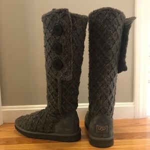 UGG Cable Knit Sweater Boots